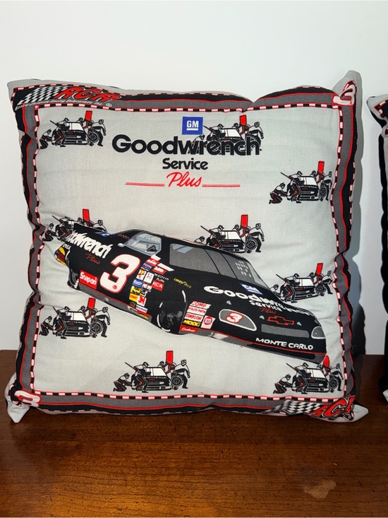 Other - Goodwrench Service Plus Racing Throw Pillow - Black, Gray, Red Dale Earnhardt